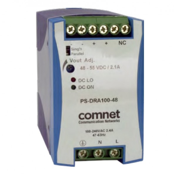 COMNET PS-DRA100-48A, Netzteil, 48VDC, 2,1A, 100W