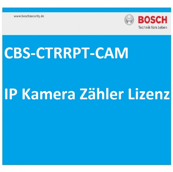 BOSCH CBS-CTRRPT-CAM, IP Kamera Zähler Lizenz